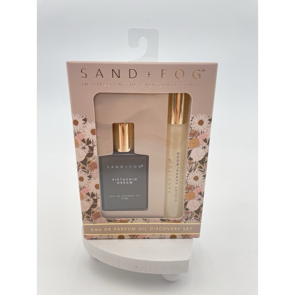 Sand + Fog Eau de‎ Parfum Oil Perfume Rollerball Discovery Set Pistachio Violet
